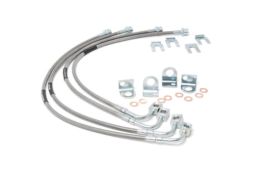 Brake Lines | Stainless | FR & RR | 4-6 Inch Lift | Jeep Wrangler JK/Wrangler Unlimited (07-18)