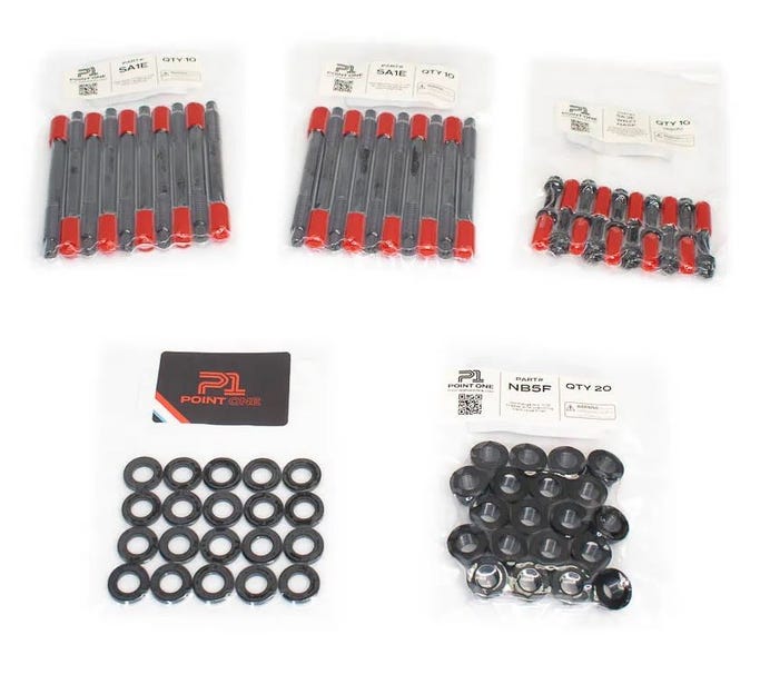 Point One E190 8740 Head Stud Kit All Same Length Chevy Corvette 2004+ LS1 LS2 LS3 LS6 LS7 Gen 3 & 4 (Compares to ARP 234-4317)