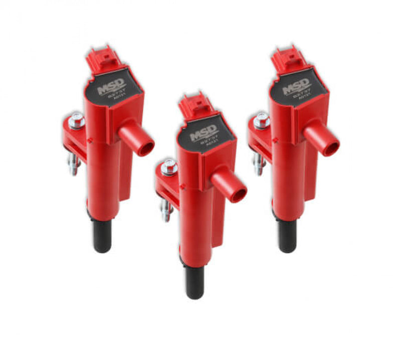 MSD Ignition Coil - Blaster - Chrysler 3.7L - Red - 3-Pack