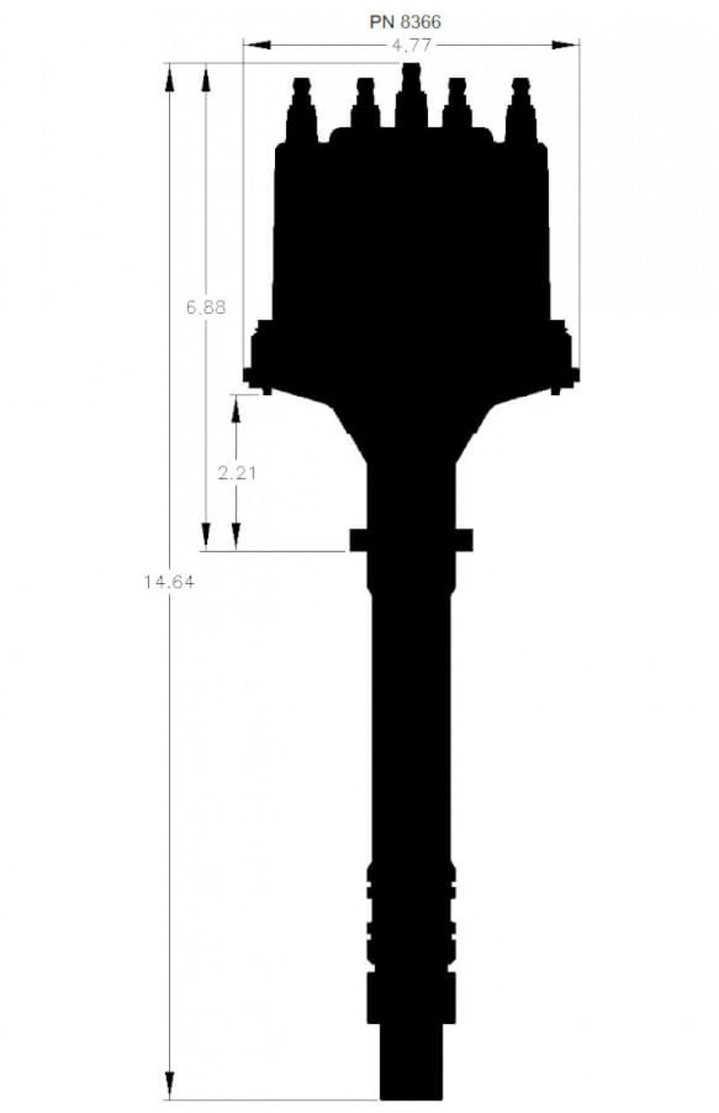 GM Late Model HEI V8 Ext Coil Distributor