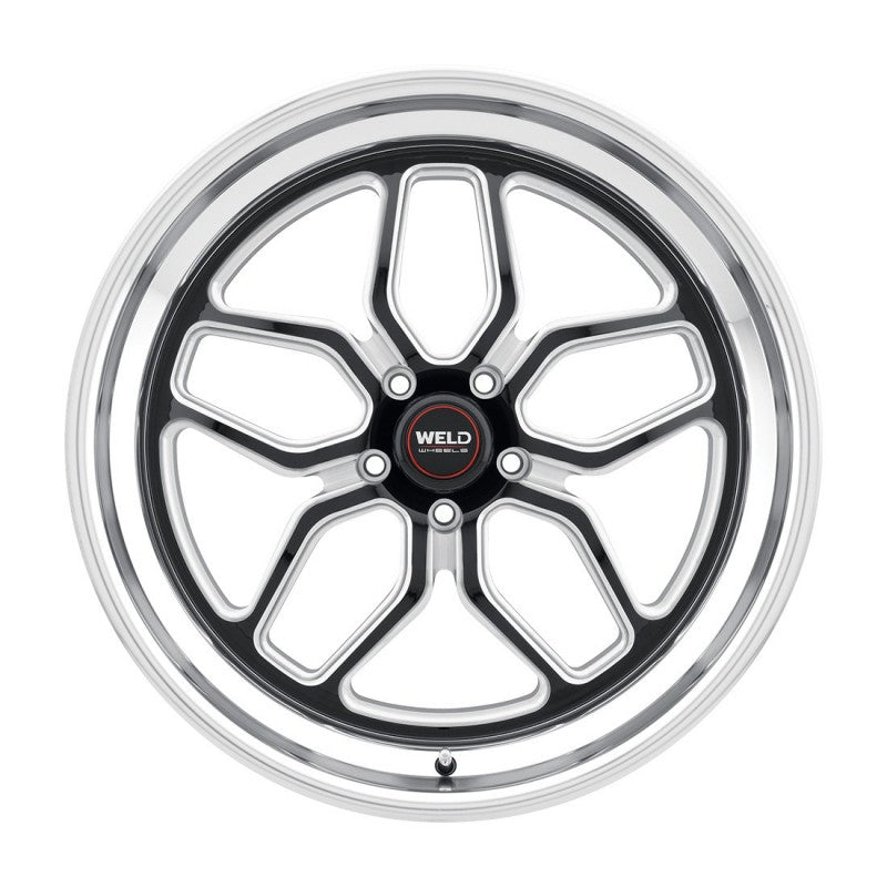 Weld S107 20X11 Laguna 5X120 ET40 BS7.6 Gloss Black MIL Dia 72.56