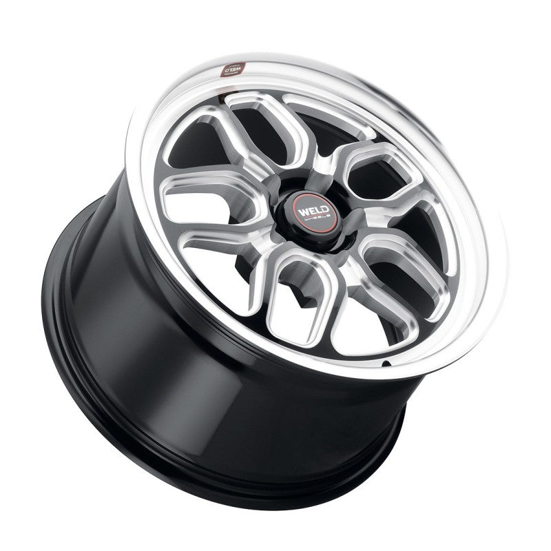 Weld S107 20X11 Laguna 5X120 ET40 BS7.6 Gloss Black MIL Dia 72.56