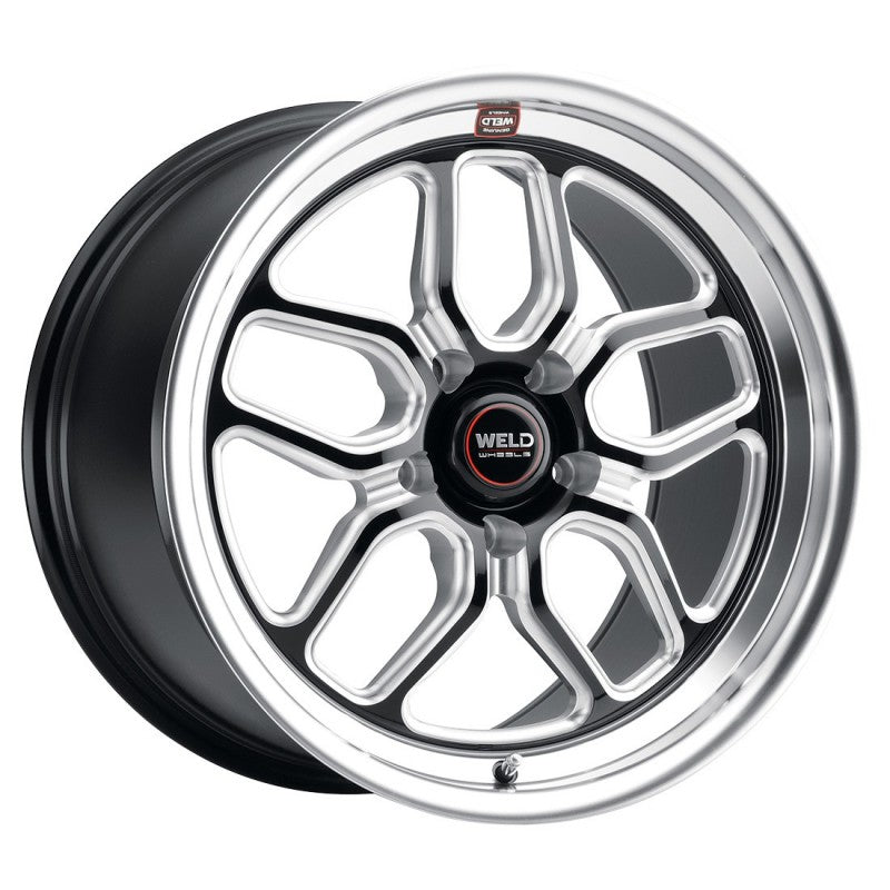 Weld S107 20X11 Laguna 5X120 ET40 BS7.6 Gloss Black MIL Dia 72.56