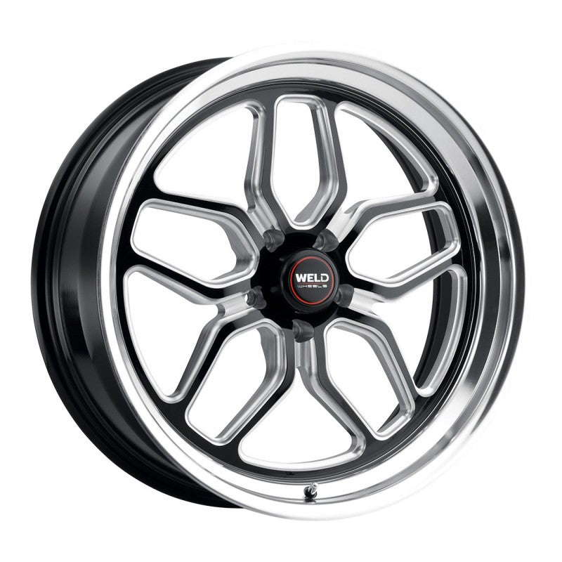 Weld Racing Laguna Drag - 18x5 / 5x114.3 / ET -23 / BS 2.1 / 78.1 CB - Gloss Black Mille DIA