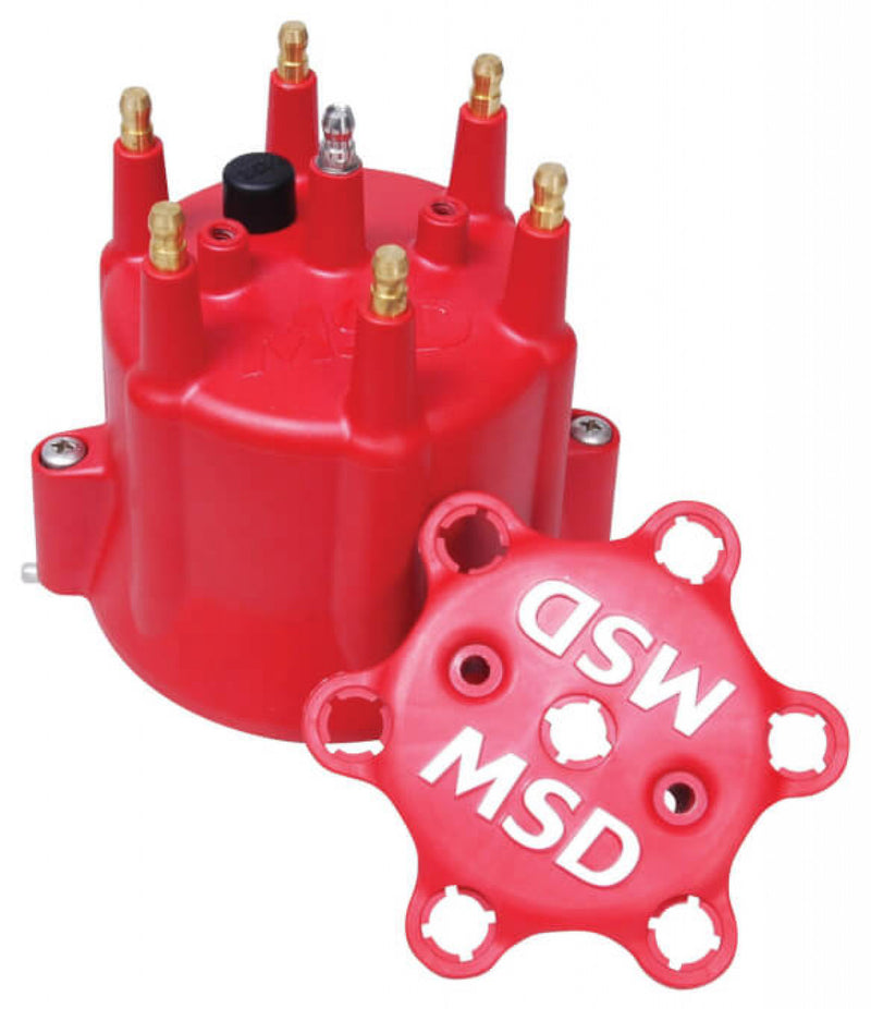 Chevy MSD 6 Cylinder HEI Distributor Cap w/Retainer