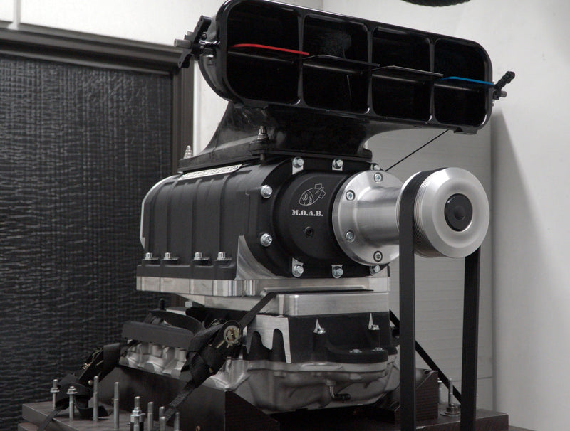 Magnuson M.O.A.B. TVS3100 LS3/LSA on a dyno stand