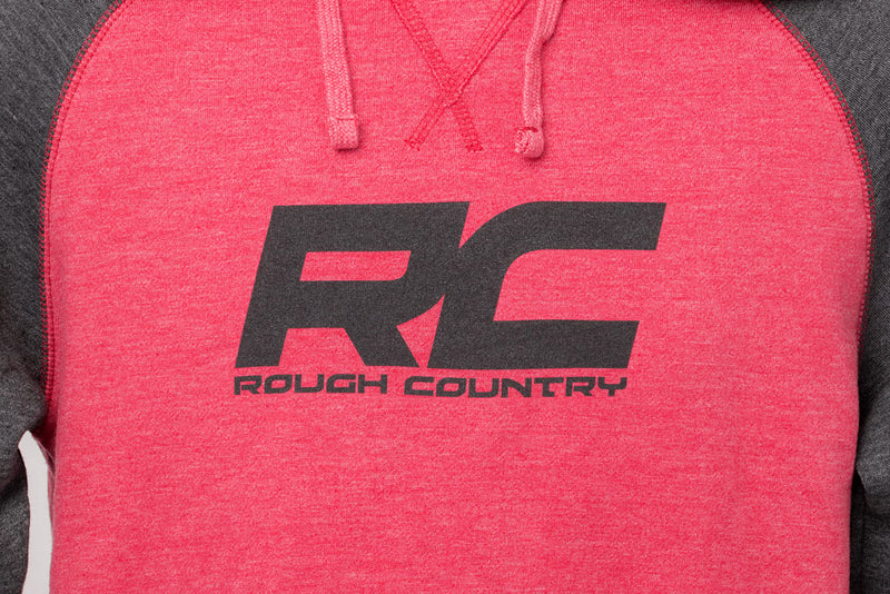 Rough Country Hoodie | Heater | Red/Gray | MD