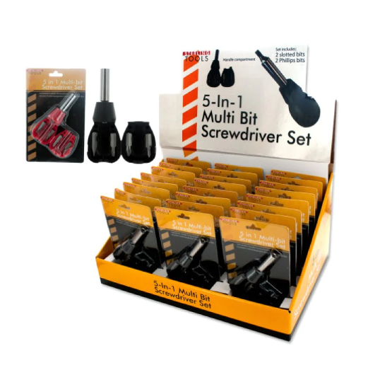 Sterling Tools 5-in-1 Multi Bit Screwdriver