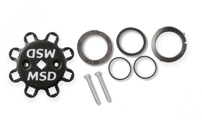 MSD Black, Chevy Tall Deck Dual Sync Distributor