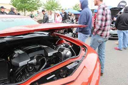 Manufacturer-featured Camaro SS with ProCharger i-1 installation; reference vehicle and selected finish may differ