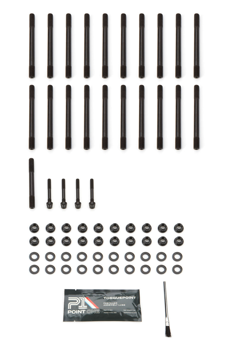 CHEVROLET LT1/LT4 HEAD STUD KIT, 6.2L, M8 CORNER STUDS, 12PT NUTS, S220 SERIES, BLACK OXIDE FINISH (Compares to ARP 234-4343)
