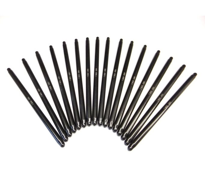 BTR LS CHROMOLY PUSHRODS.080" WALL , 3/8" DIAMETER, SET OF 16