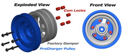 Procharger "Tuner Kit" 1GY202-SCI 2016-23 LT1 Camaro Intercooled System and P-1SC-1