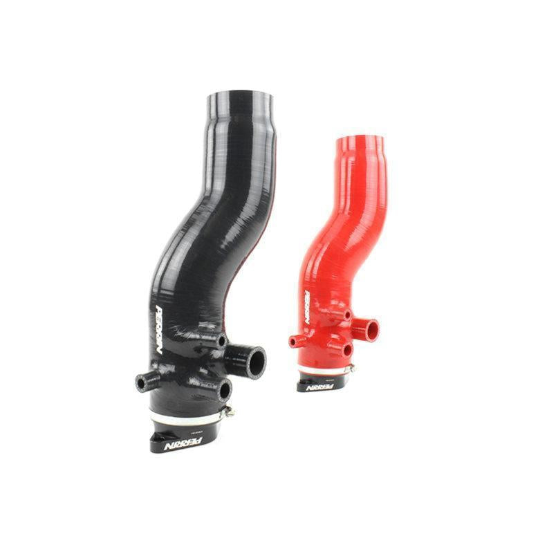 Perrin [15-21 WRX] Red 3in Turbo Inlet Hose w/ Nozzle | PSP-INT-424RD