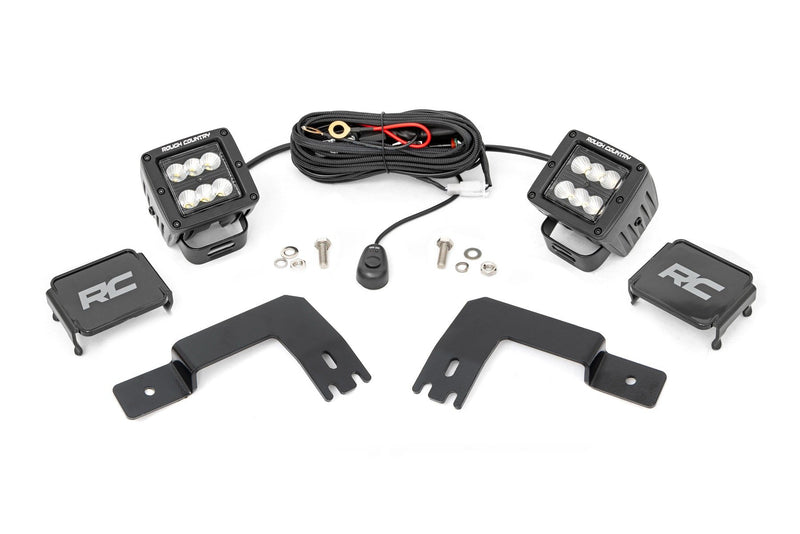 LED Light | Under Bed Mount | 2" Black Pair | Flood | Polaris XPEDITION ADV 5 