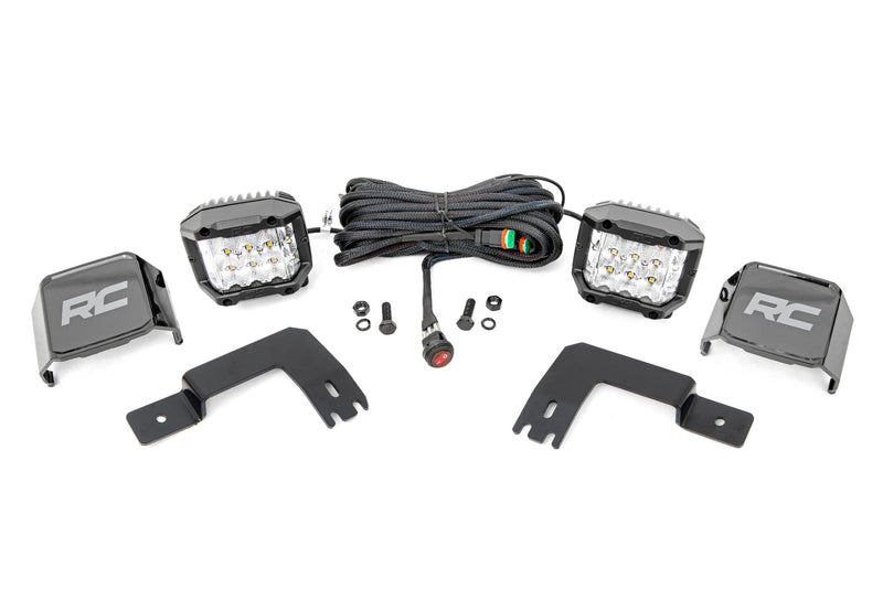LED Light | Under Bed Mount | 3" Chrome Pair | Wide Angle | Polaris XPEDITION ADV 5 