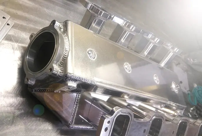 Manufacturer construction reference showing the underside of a raw ProCharger Gen V LT intake manifold; not a complete kit-content or finish photograph.
