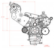 ProCharger LT passenger-side truck-style supercharger layout