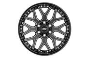 Rough Country 95 Series Wheel | Machined One-Piece | Gloss Black | 22x10 | 6x5.5 | -25mm