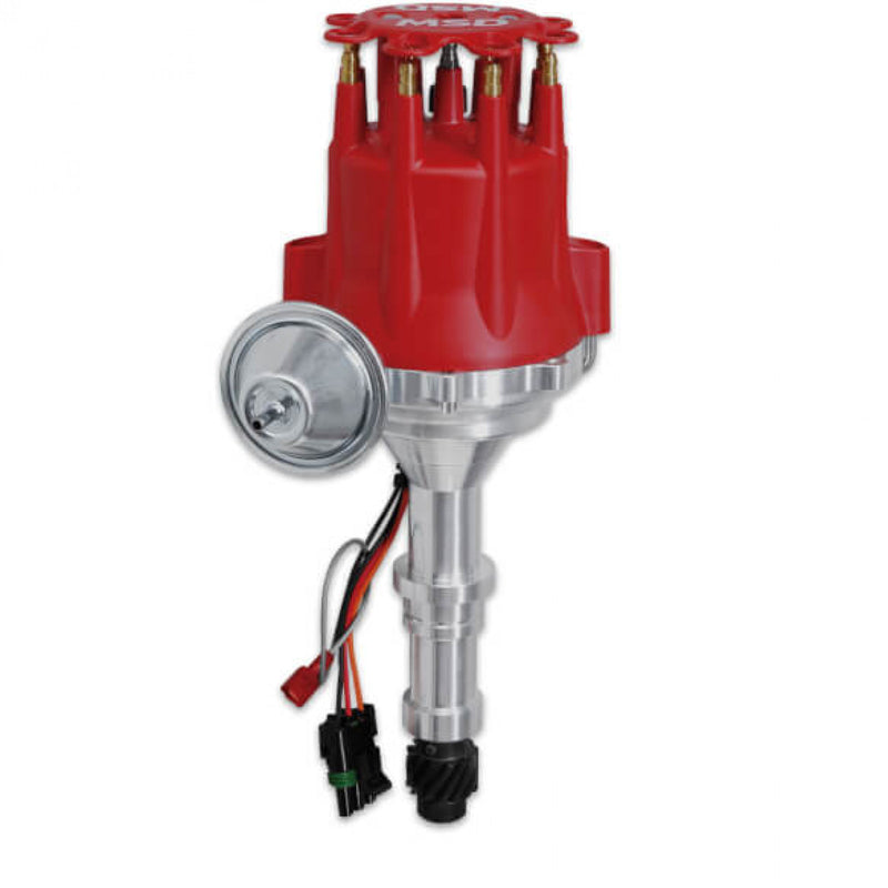 MSD Ready-To-Run Distributor - Buick 400-430-455 V8 - Red