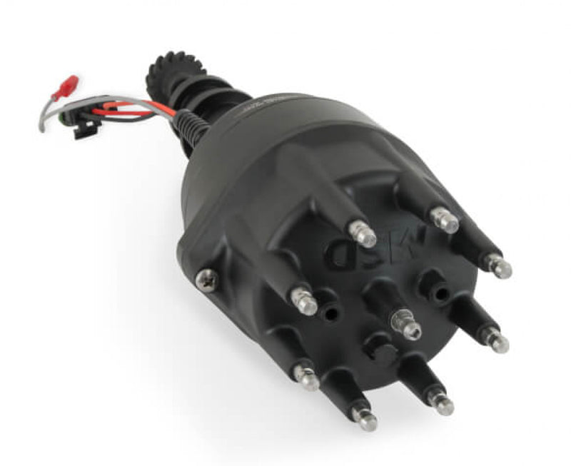 MSD Ready-to-Run Black Marine Distributor Ford 351C-460, Steel Gear