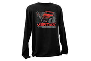 Rough Country T-Shirt | Long Sleeve | Vertex | Black | 2XL