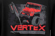 Rough Country T-Shirt | Long Sleeve | Vertex | Black | 2XL