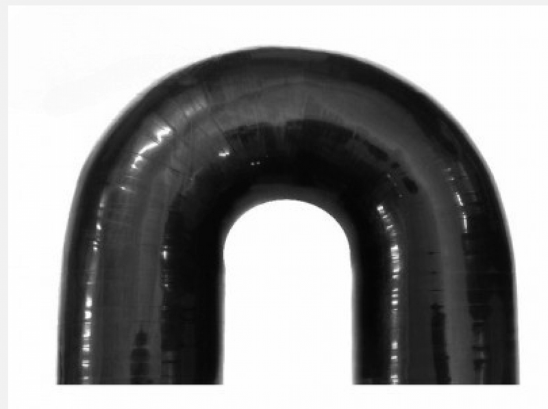 BOOST Products Silicone Elbow 180 Degrees, 2-1/8" ID, Black