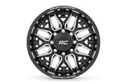 Rough Country 86 Series Wheel | One-Piece | Gloss Black | 20x10 | 6x5.5 | -18mm