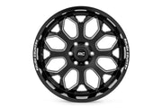 Rough Country 96 Series Wheel | One-Piece | Gloss Black | 20x9 | 6x5.5 | -12mm