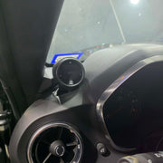 SMG 2016+ Camaro single gauge pod installed at driver-side defrost vent