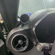 SMG 2016+ Camaro defrost gauge pod installed with gauge