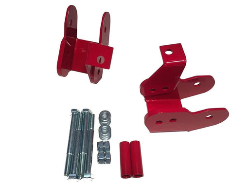Suspension Engineering Lower Control Arm Relocation Brackets | 1982-2002 Camaro/Firebird (Red)