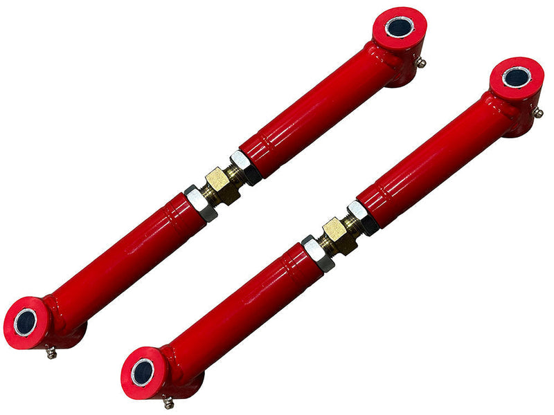 Suspension Engineering Adjustable Rear Toe Rods | 2010-2015 Camaro, 2008-2009 G8 & 2014-2017 SS (Red)