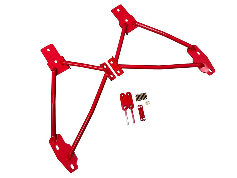 Suspension Engineering Subframe Connectors | 2010-2015 Chevrolet Camaro (Red)