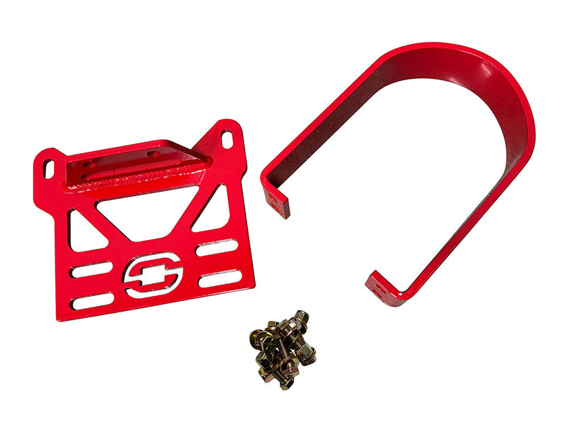Suspension Engineering Driveshaft Safety Loop | 2010-2015 Chevrolet Camaro Automatic (Red)