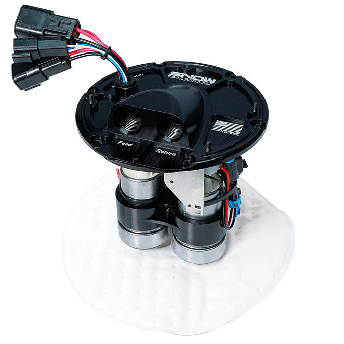 Snow multi-pump fuel hat for 1999-2004 non-Cobra Ford Mustang fuel tanks