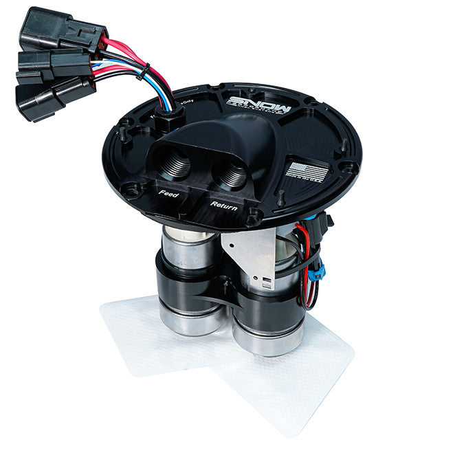 Snow multi-pump fuel hat for 2003-2004 Ford Mustang Cobra fuel tanks
