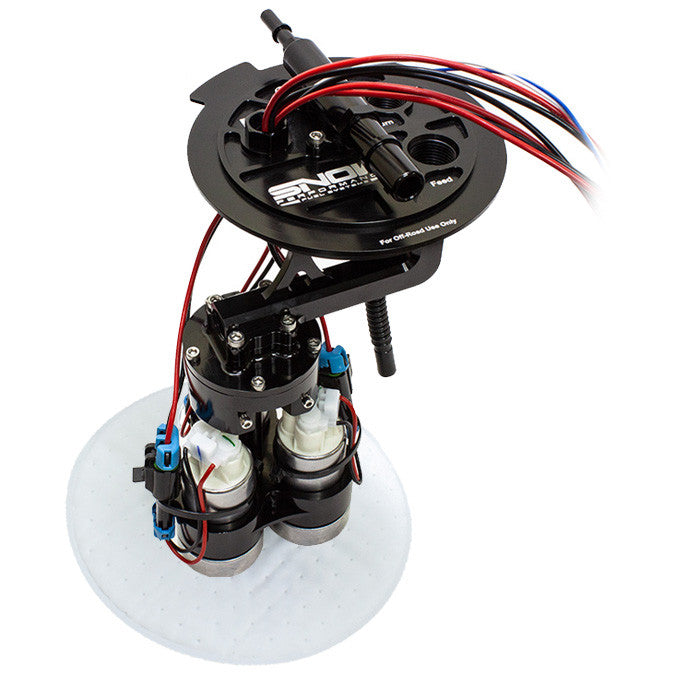 Snow multi-pump fuel hat for 2015+ Ford F-150 DI and dual-injected applications