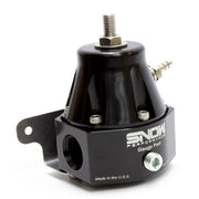 Snow high-flow billet EFI bypass fuel pressure regulator included with the SMG fuel system