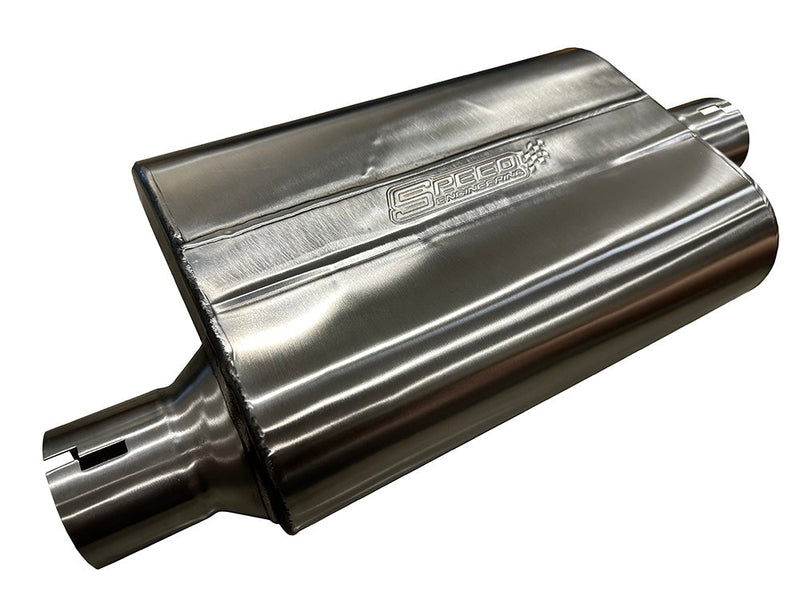 Speed Engineering 2.5" Chambered Series Muffler — Offset/Center