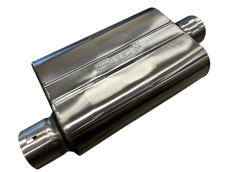 Speed Engineering 3" Chambered Series Muffler — Offset/Center (25-1098)