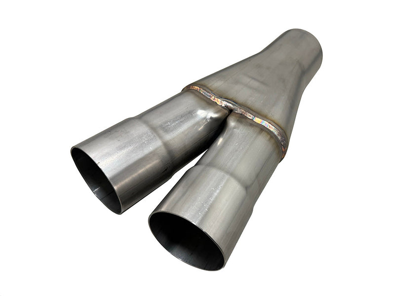 Speed Engineering Universal Y-Pipe (Dual 3" Inlets to 3.5" Outlet) Stainless - 25-1144