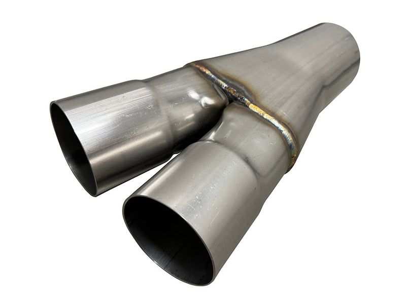 Speed Engineering Universal Y-Pipe (Dual 3" Inlets to 4" Outlet) Stainless - 25-1145