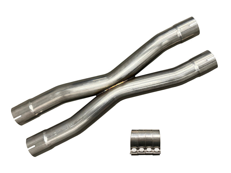 Speed Engineering Universal 2.5" X-Pipe (304 Stainless, 26" Length) - 25-1146