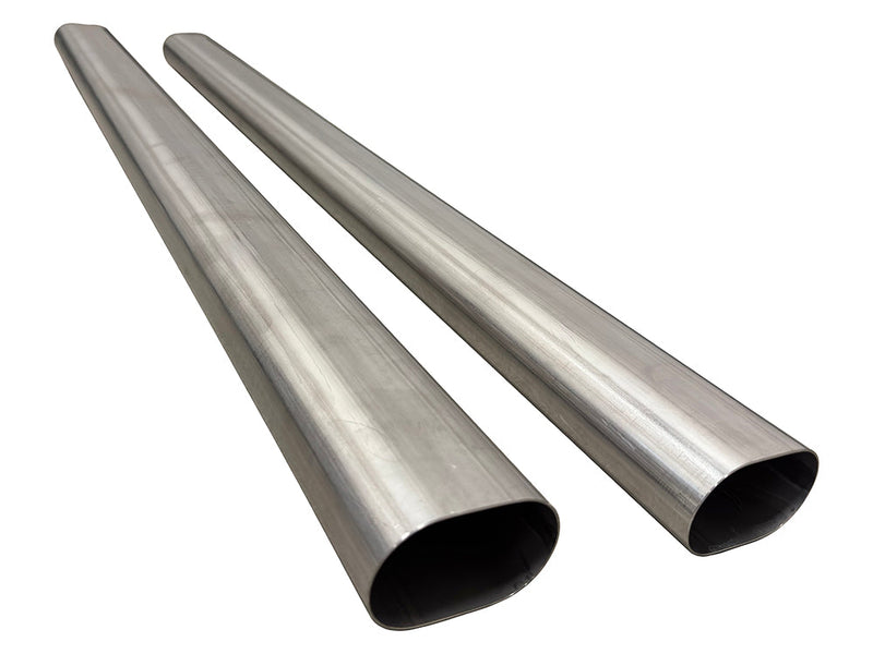 Speed Engineering 3" Stainless Oval Exhaust Tubing (44" Length)