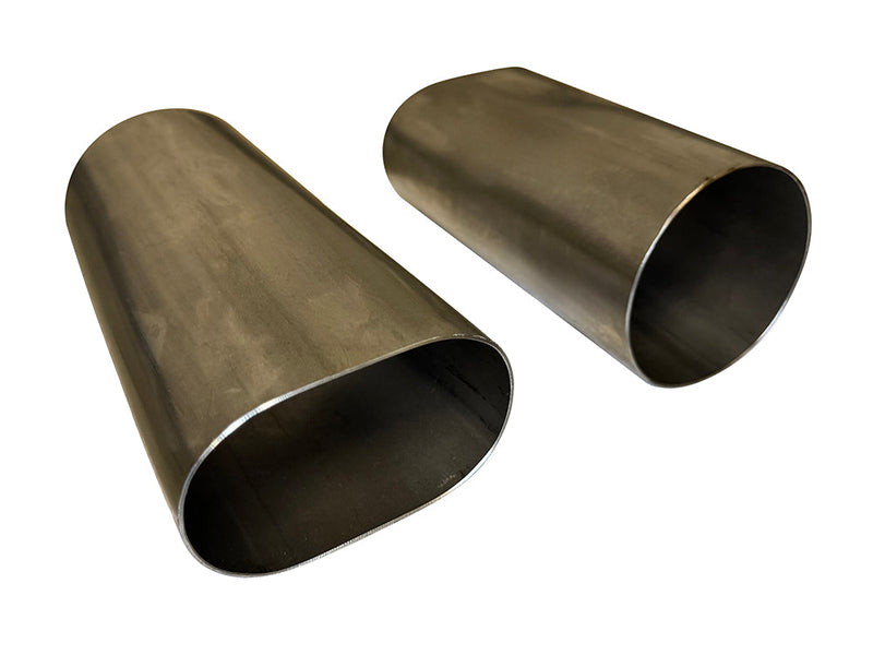 Speed Engineering 3" Stainless Oval-to-Round Tubing Adapter (6" Length)
