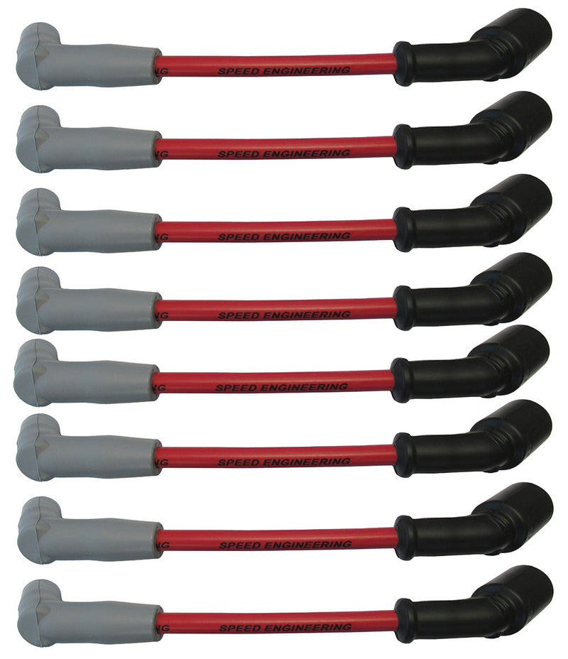 Speed Engineering LT1 LT4 10-inch red spark plug wires 26-1001