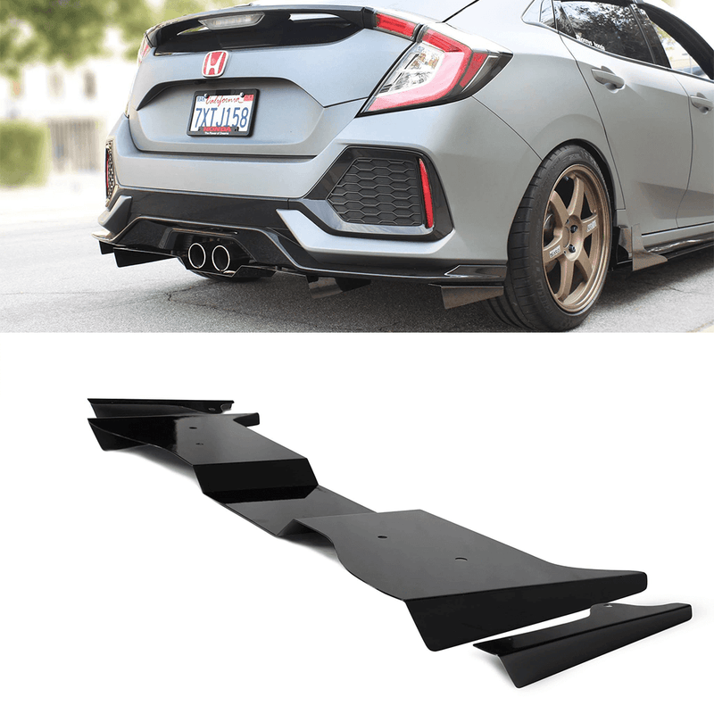 2017-2019 Honda Civic Rear Diffuser (Hatch [Sport, Sport Touring]) V1