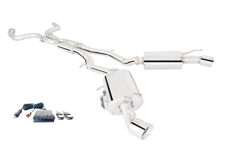 XForce Chevrolet Camaro SS / LT1 / ZL1 2016+ Twin 3" Stainless Steel Cat Back System with Dual Varex Rear Mufflers with single tips